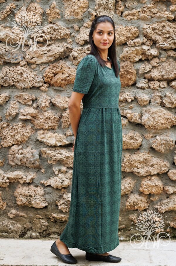 Forest Green  Zipless Maternity Loungewear  (Full Length) - Image 3