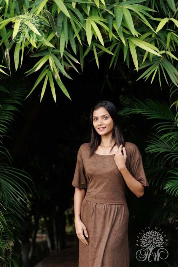 Belgium Brown Zipless Maternity Loungewear (Full Length) - Image 4