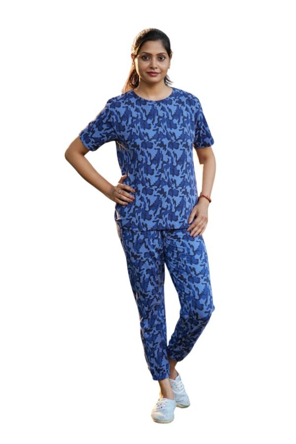 Blue Thunder Abstract Loungewear - Image 7