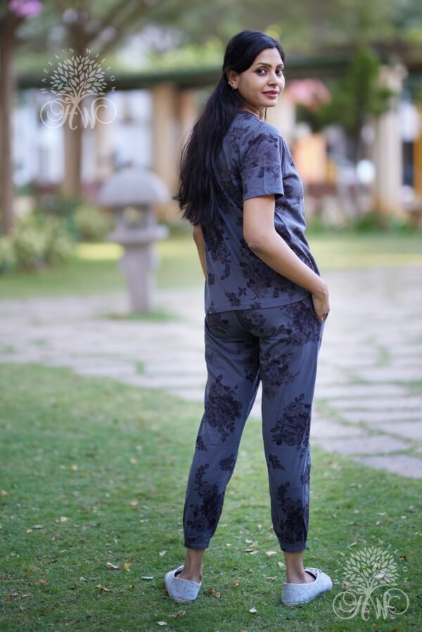 Elephant Grey Flora Loungewear - Image 8
