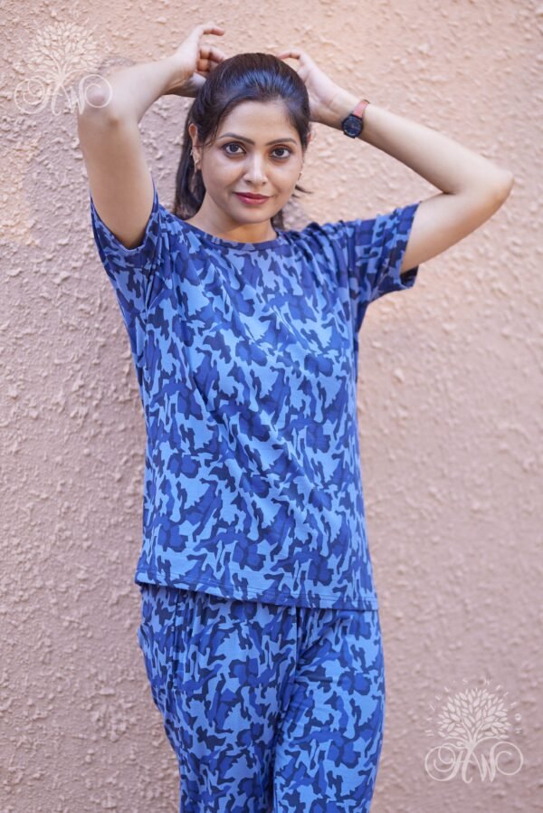 Blue Thunder Abstract Loungewear - Image 3