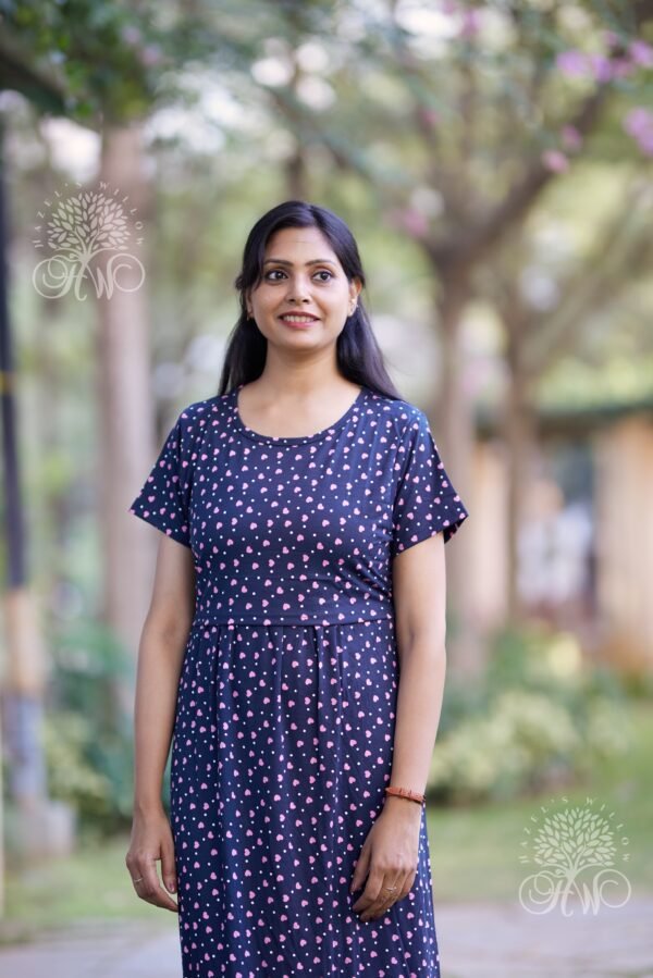 Pink Hearts Zipless Maternity Loungewear - Image 4