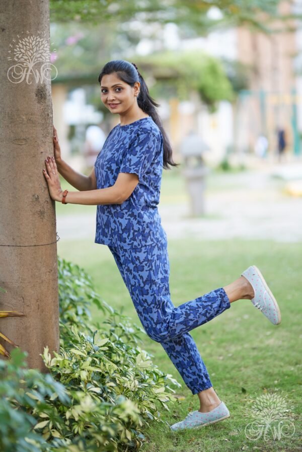 Blue Thunder Abstract Loungewear - Image 5