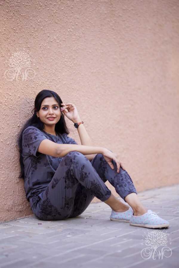 Elephant Grey Flora Loungewear - Image 6