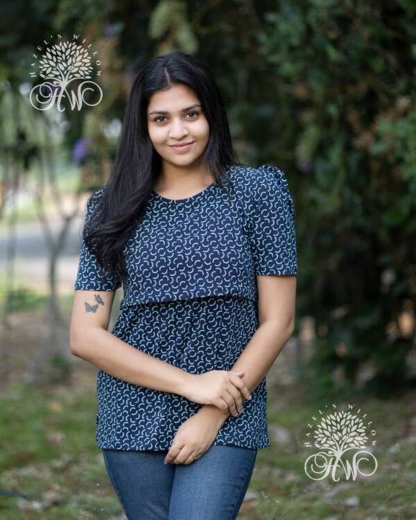 Navy Moons Zipless feeding tops