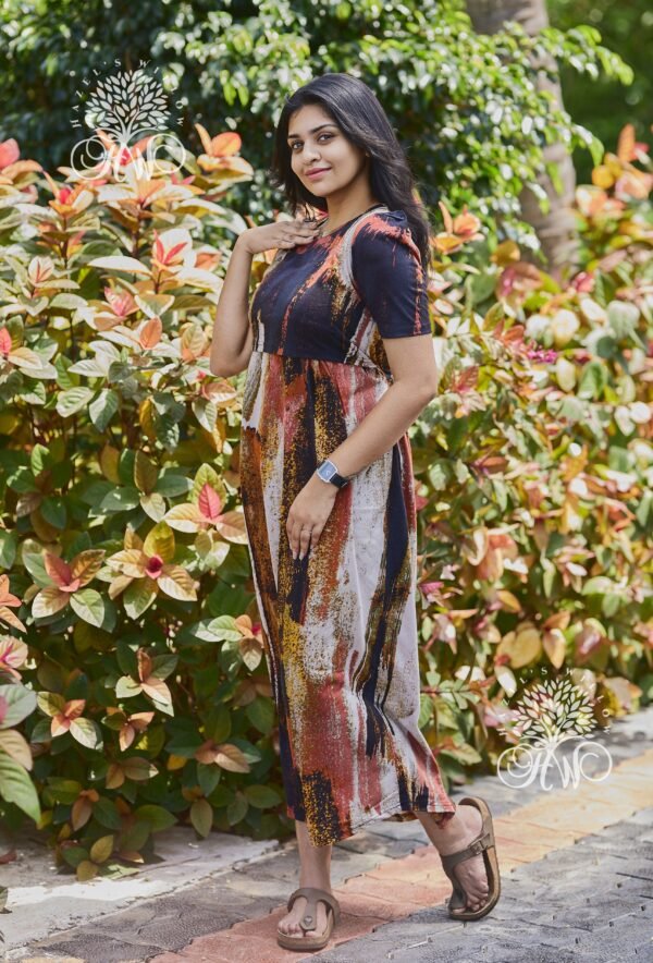 Rusty Orange Zipless Maternity Loungewear - Image 5