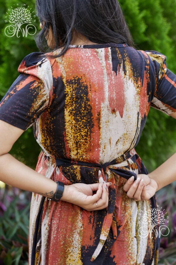 Rusty Orange Zipless Maternity Loungewear - Image 2
