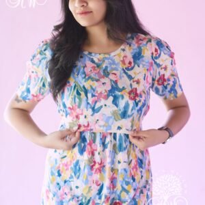 Pastel Flowers Zipless Maternity Loungewear