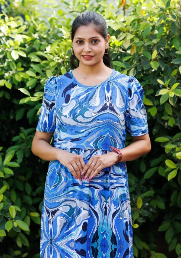 Cosmic Blue Zipless Maternity Loungewear
