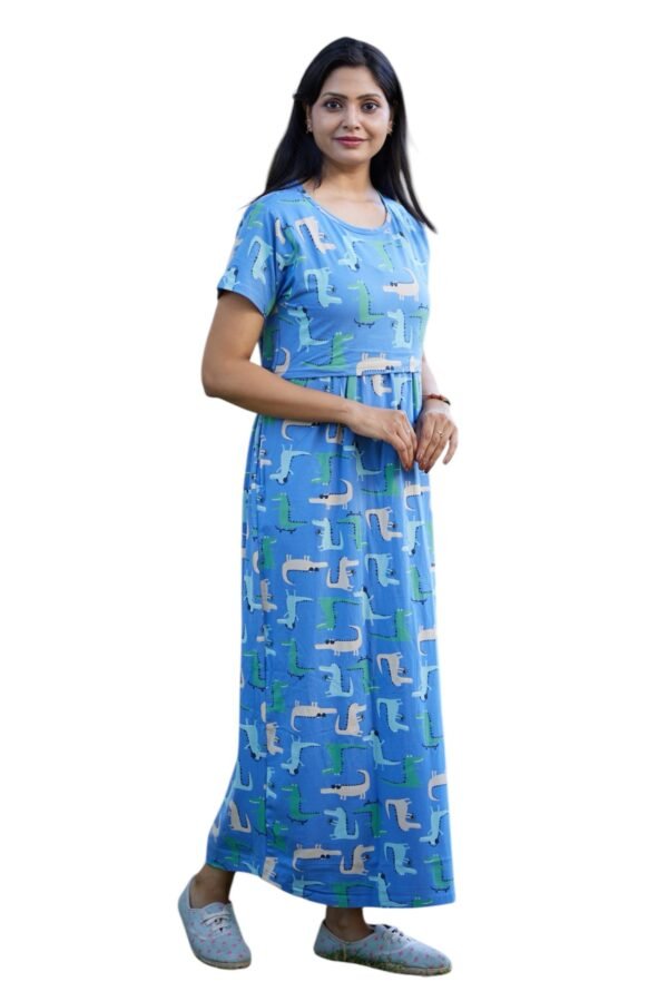 Blue Dino Zipless Maternity Loungewear - Image 7