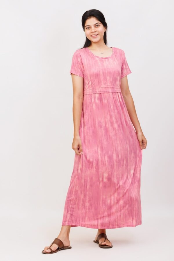 Marble Pink Zipless Maternity Loungewear - Image 7
