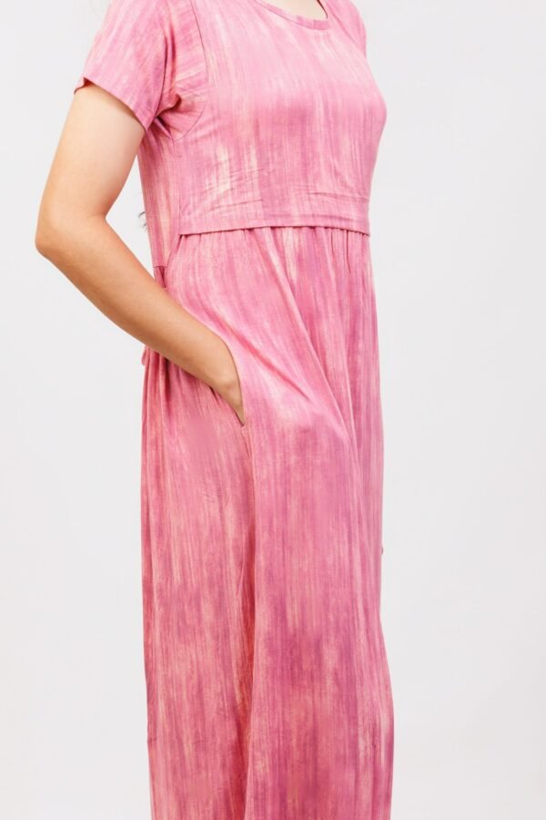Marble Pink Zipless Maternity Loungewear - Image 6