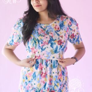 Pastel Flowers Zipless Maternity Loungewear