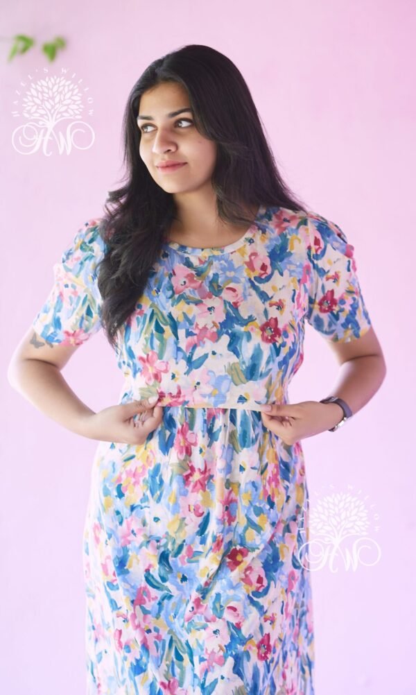 Pastel Flowers Zipless Maternity Loungewear
