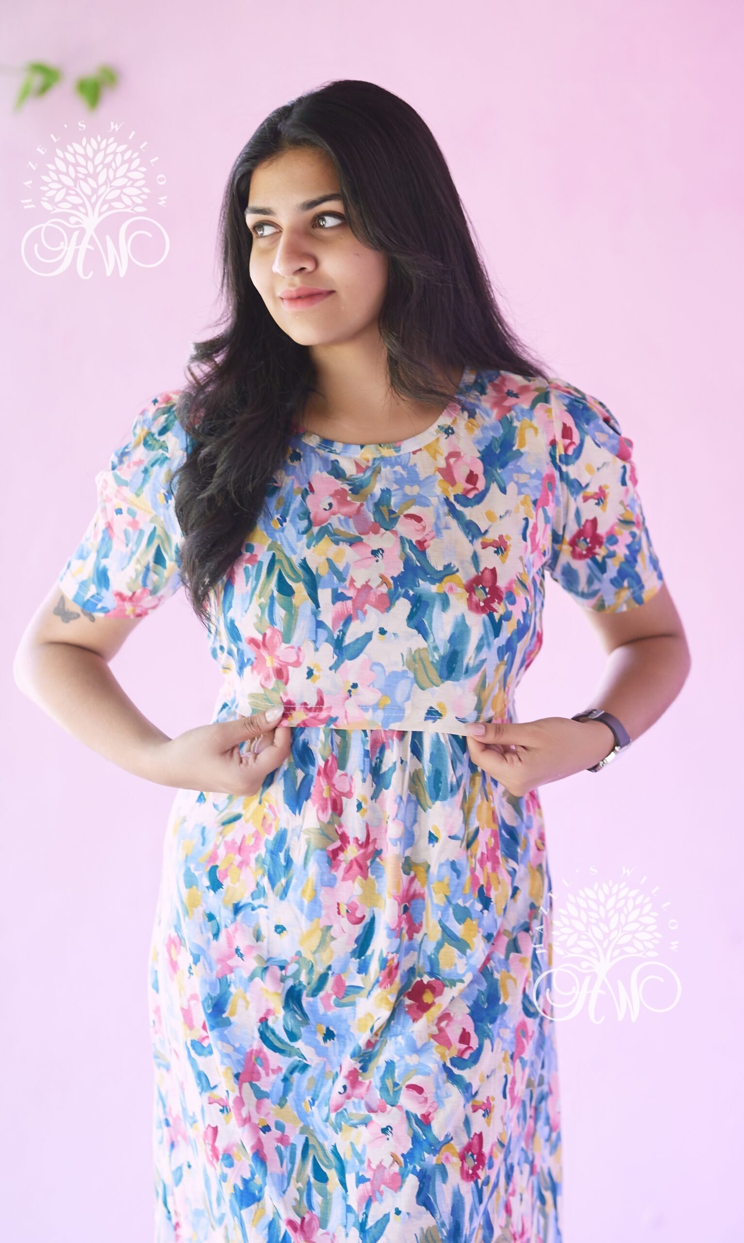 Pastel Flowers Zipless Maternity Loungewear