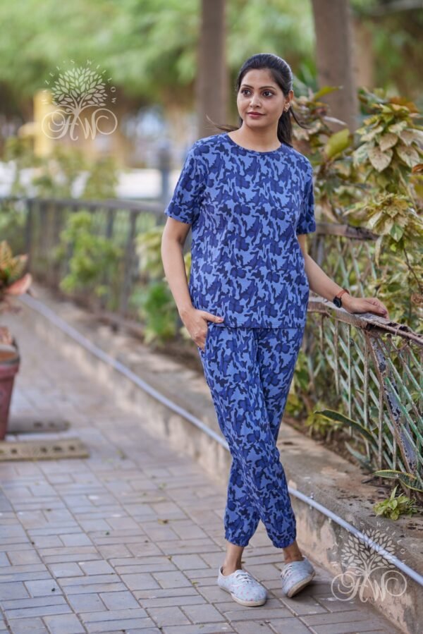 Blue Thunder Abstract Loungewear