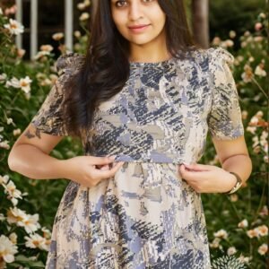 Pixel Beige Zipless Maternity Loungewear