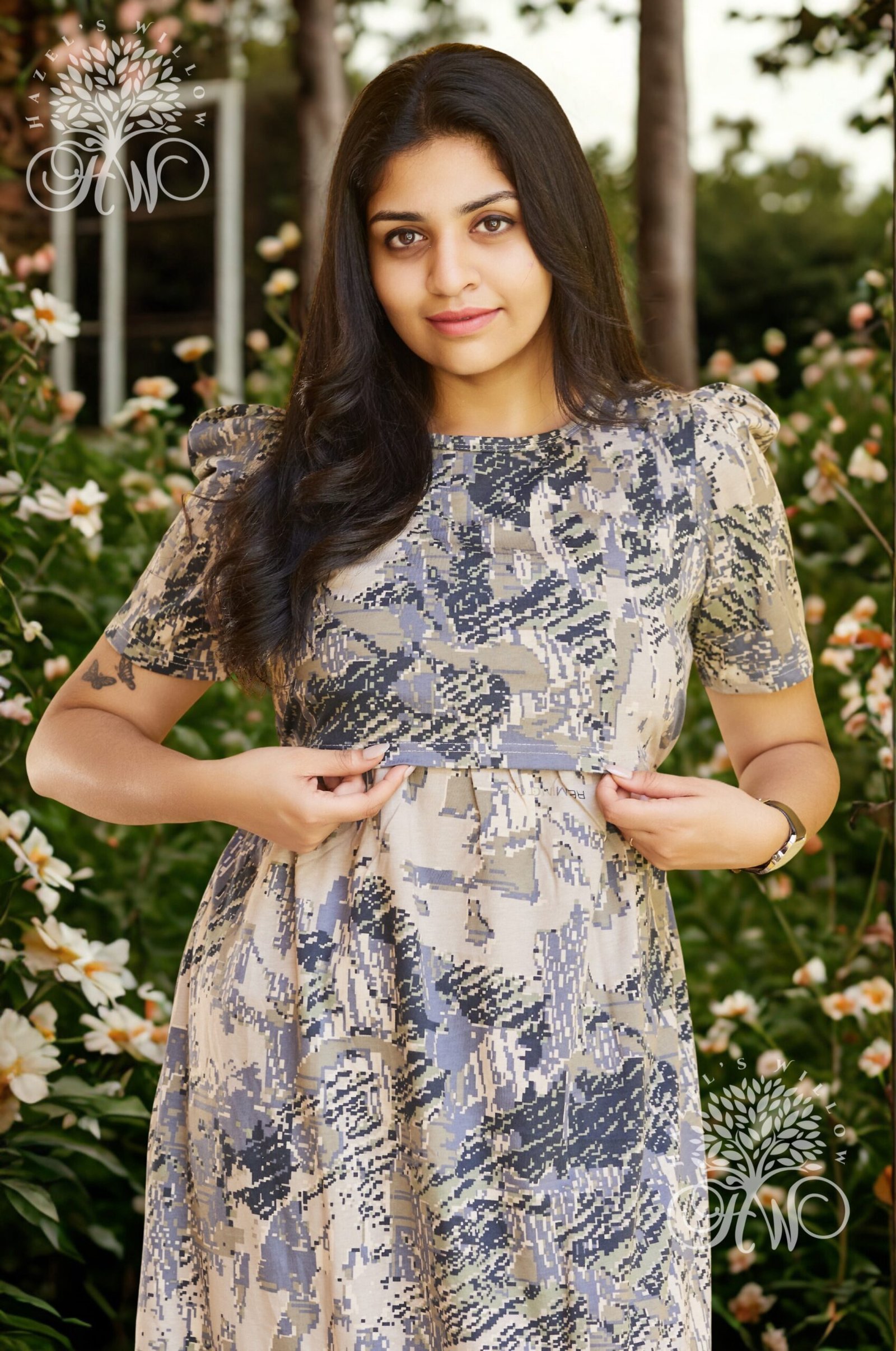 Pixel Beige Zipless Maternity Loungewear