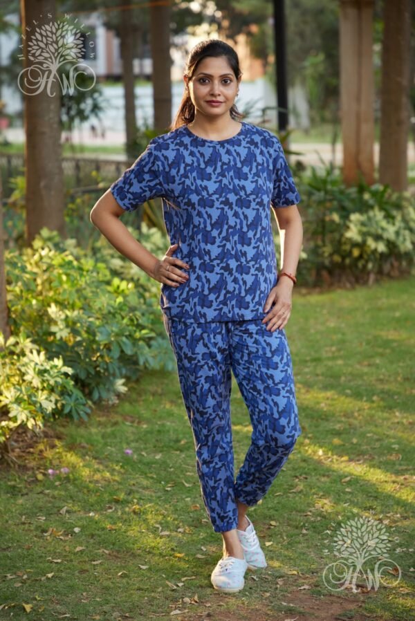 Blue Thunder Abstract Loungewear - Image 2