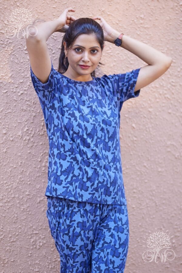 Blue Thunder Abstract Loungewear - Image 3