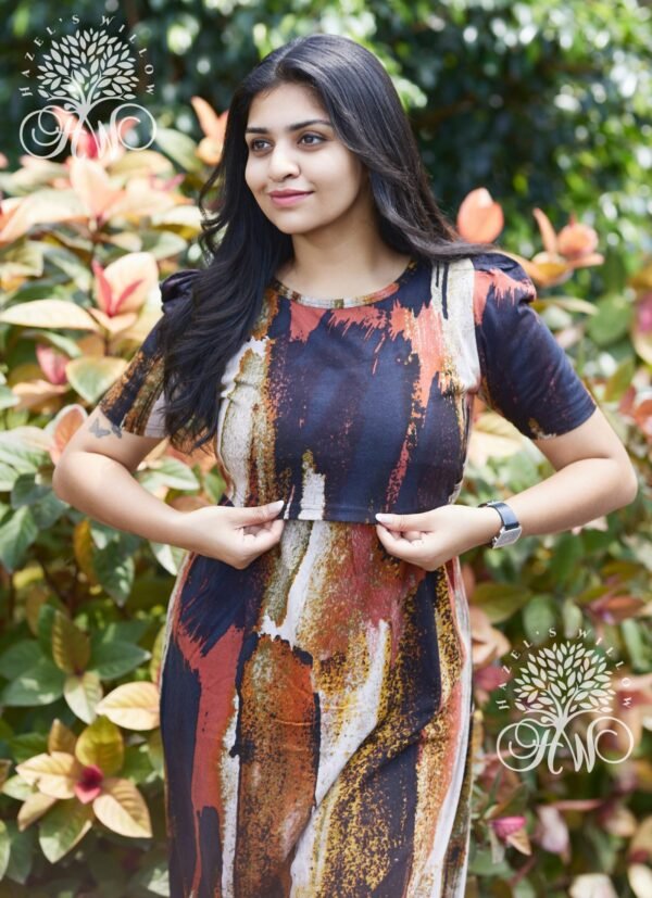 Rusty Orange Zipless Maternity Loungewear - Image 3
