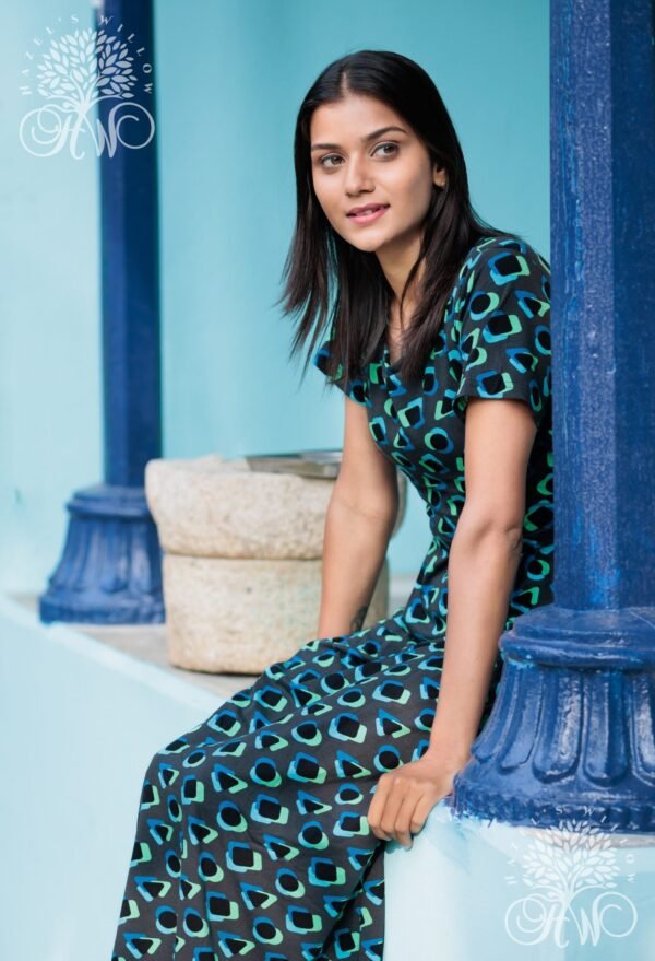 Peacock Eye Zipless Maternity Loungewear  (Full Length) - Image 5