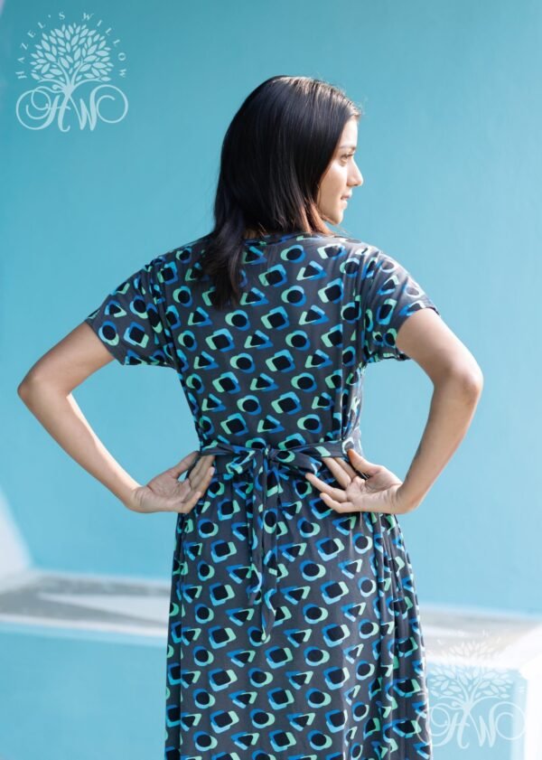 Peacock Eye Zipless Maternity Loungewear  (Full Length) - Image 4