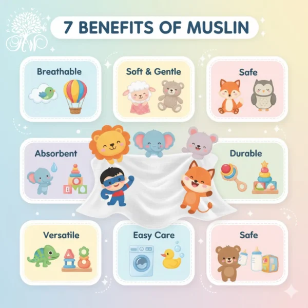 Premium Muslin Baby Jabla - Image 2