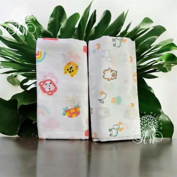 Muslin Baby swaddles - Image 5