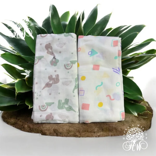 Muslin Baby swaddles - Image 4