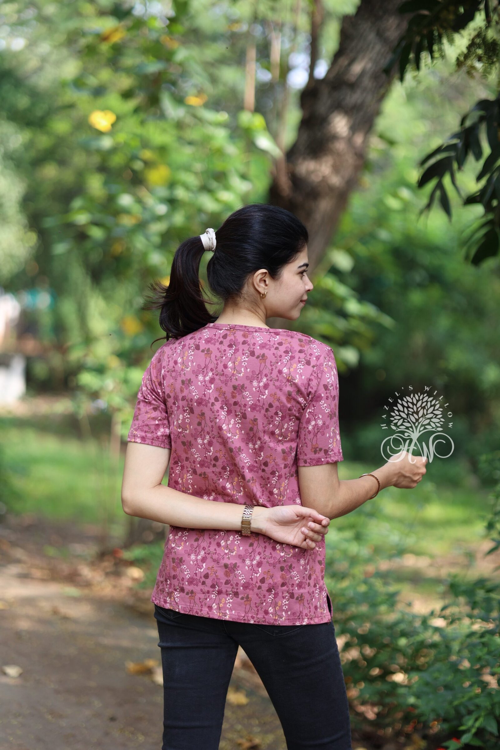 Mauve pink Zipless feeding top - Image 4