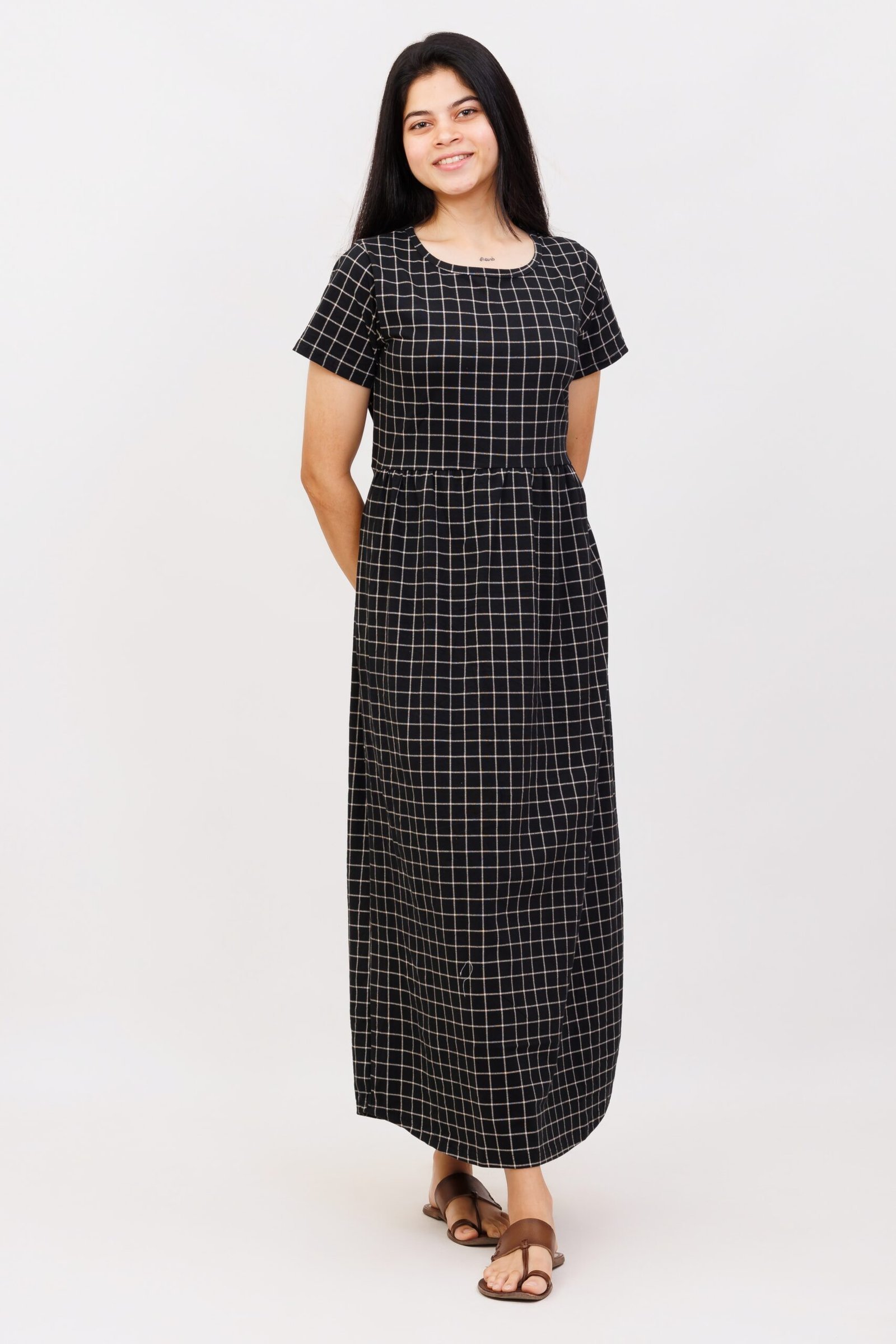 Black Checked Loungewear