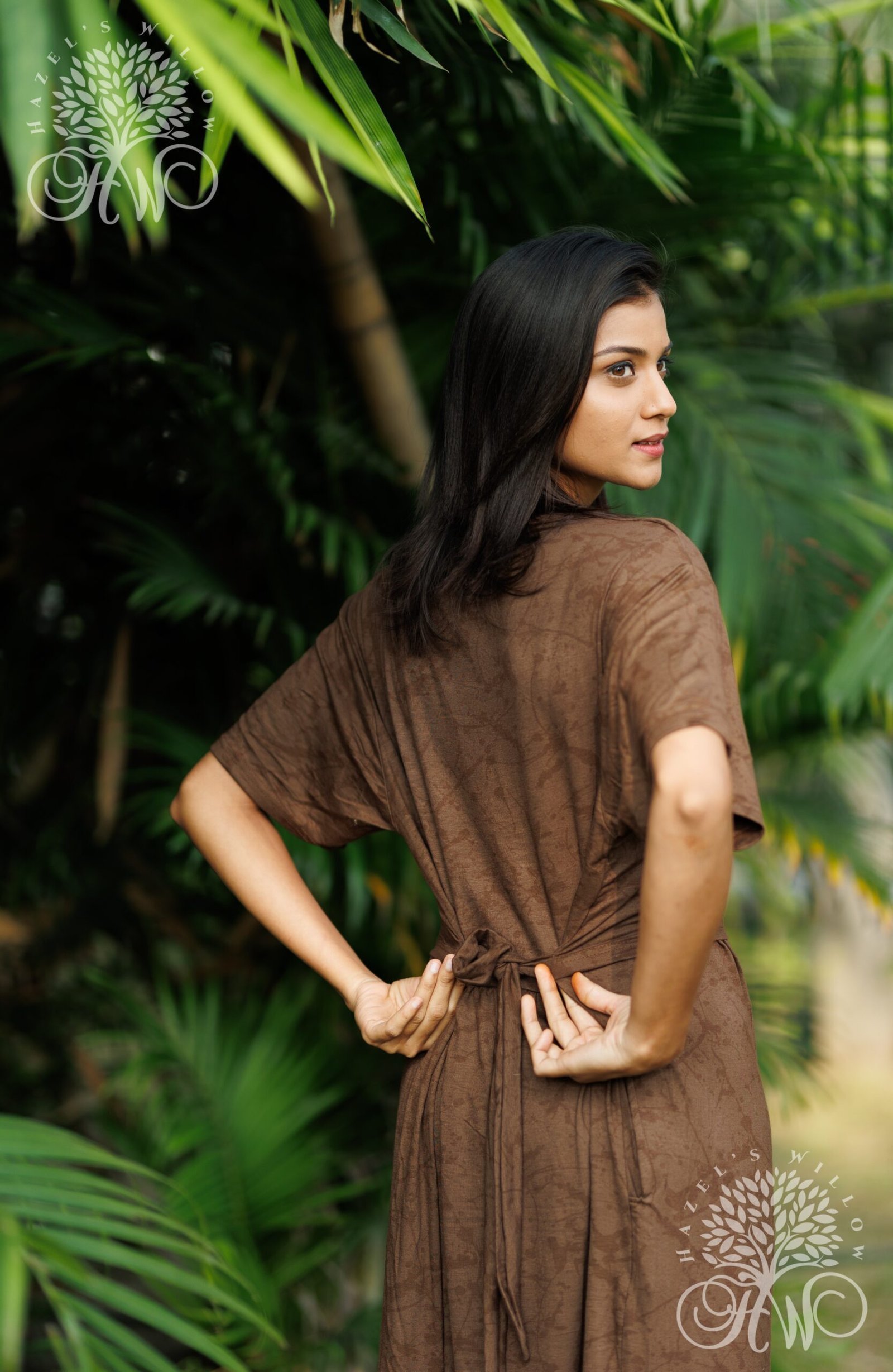 Belgium Brown Zipless Maternity Loungewear (Full Length)