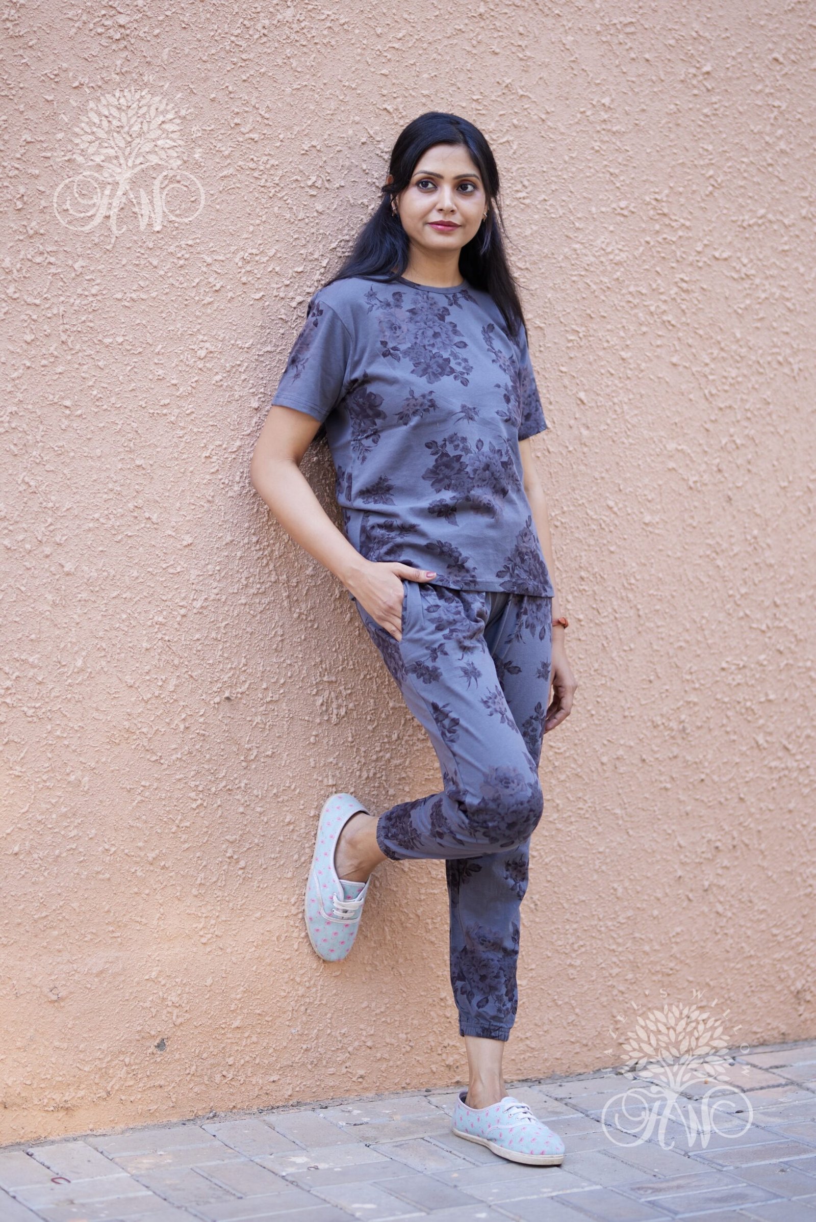 Elephant Grey Flora Loungewear