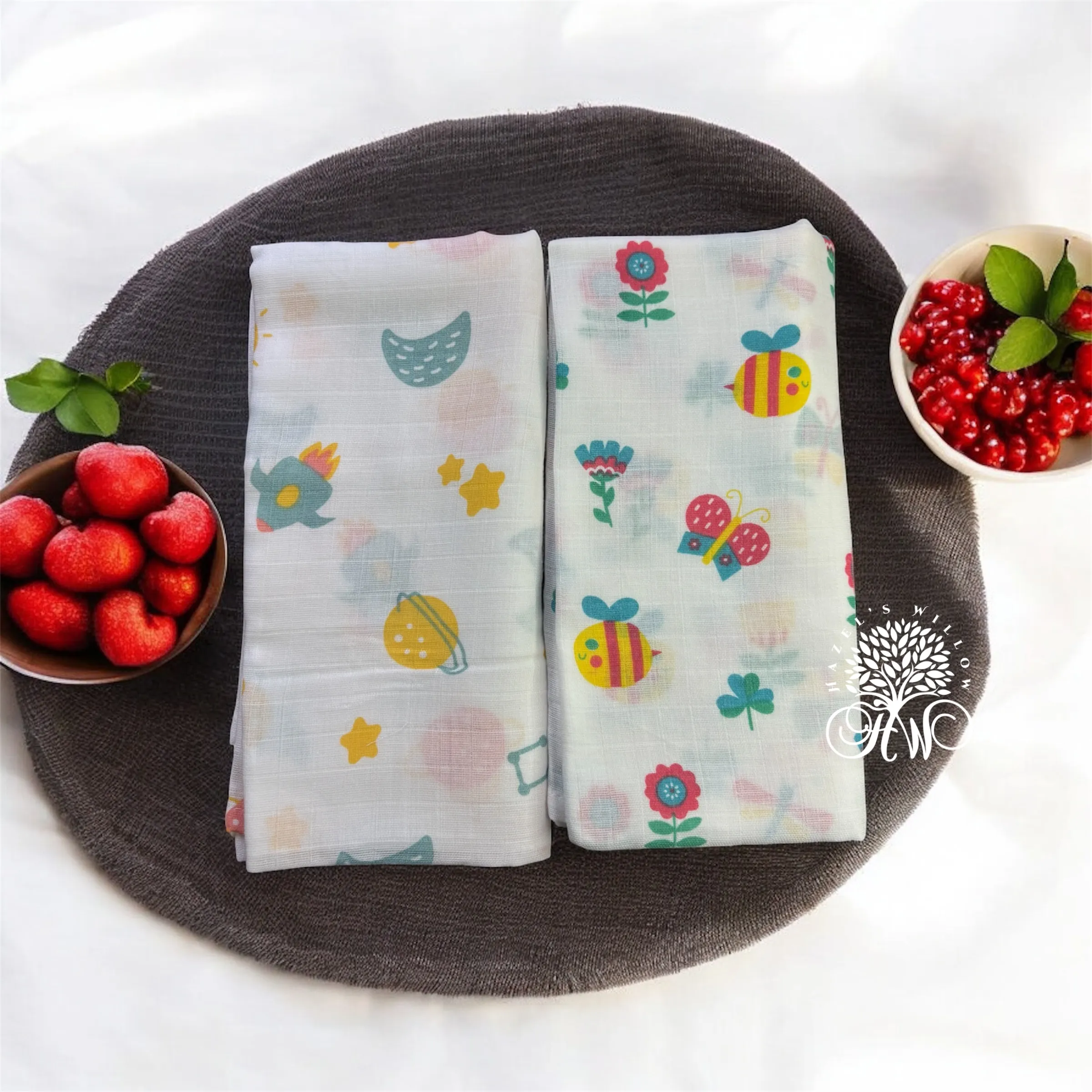 Muslin Baby Swaddles (Pack of 2)